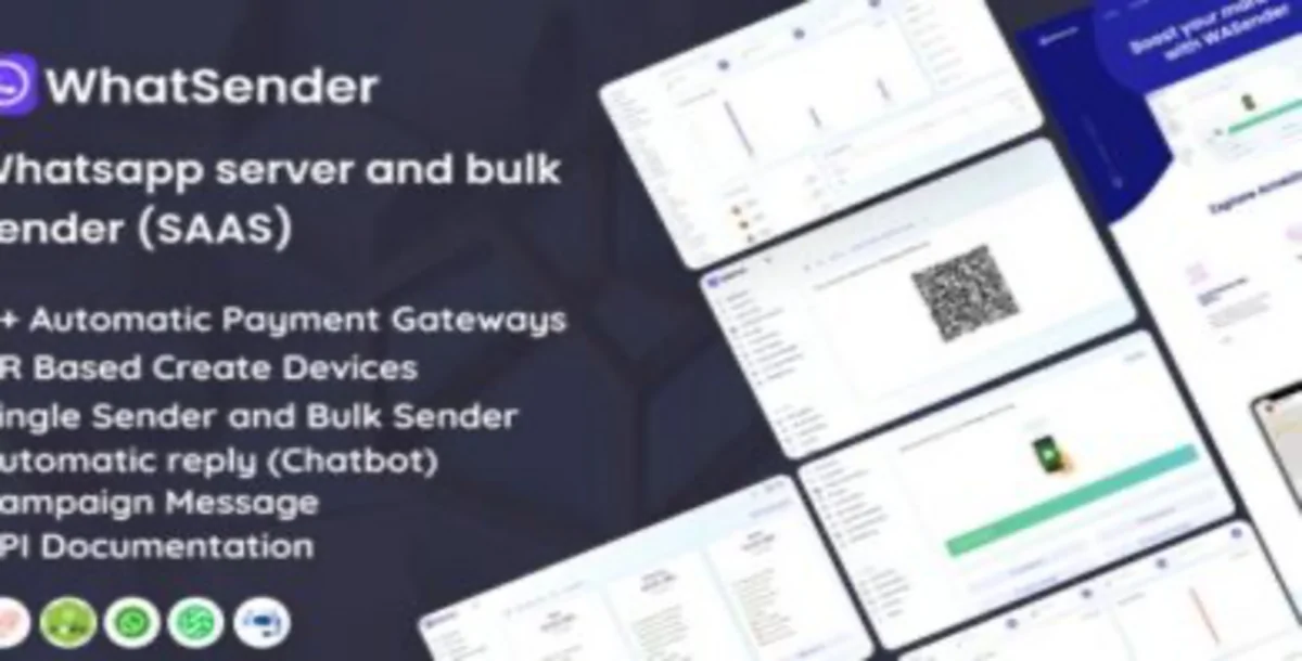 WhatSender - Whatsapp server and bulk sender (SAAS)